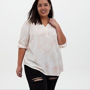 Torrid Blush Tie Dye Top